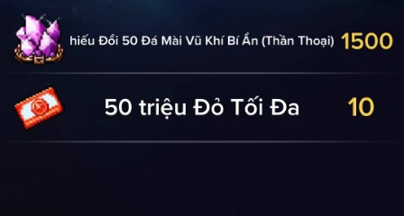 Gói Đá Mài Thần Bí 2