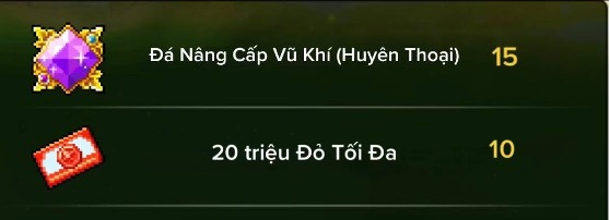 Gói Đá Thăng Cấp Bậc Truyền Thuyết
