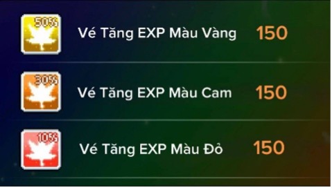 Gói Cuộn Tăng EXP Màu Sắc 1